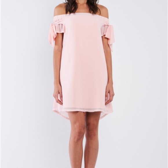 Peach Pink Loose Dress - Picture 3 of 5